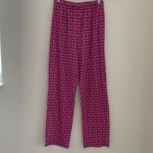 Vineyard Vines Snowman Whales Lounge Pajama Pants Kids Sz XL Youth Pink & Blue